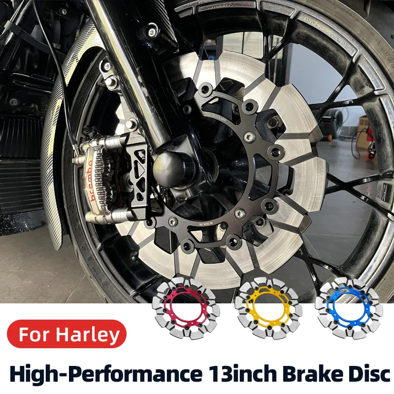 Motorcycle Front Rear Brake Disc 13 Inch Front Brake Rotor CNC Aluminum Brake Bracket for Harley Touring Road Glide Street Glide
Motorcycle Front Rear Brake Disc 13 Inch Front Brake Rotor CNC Aluminum Brake Bracket for Harley Touring Road Glide Street Glide