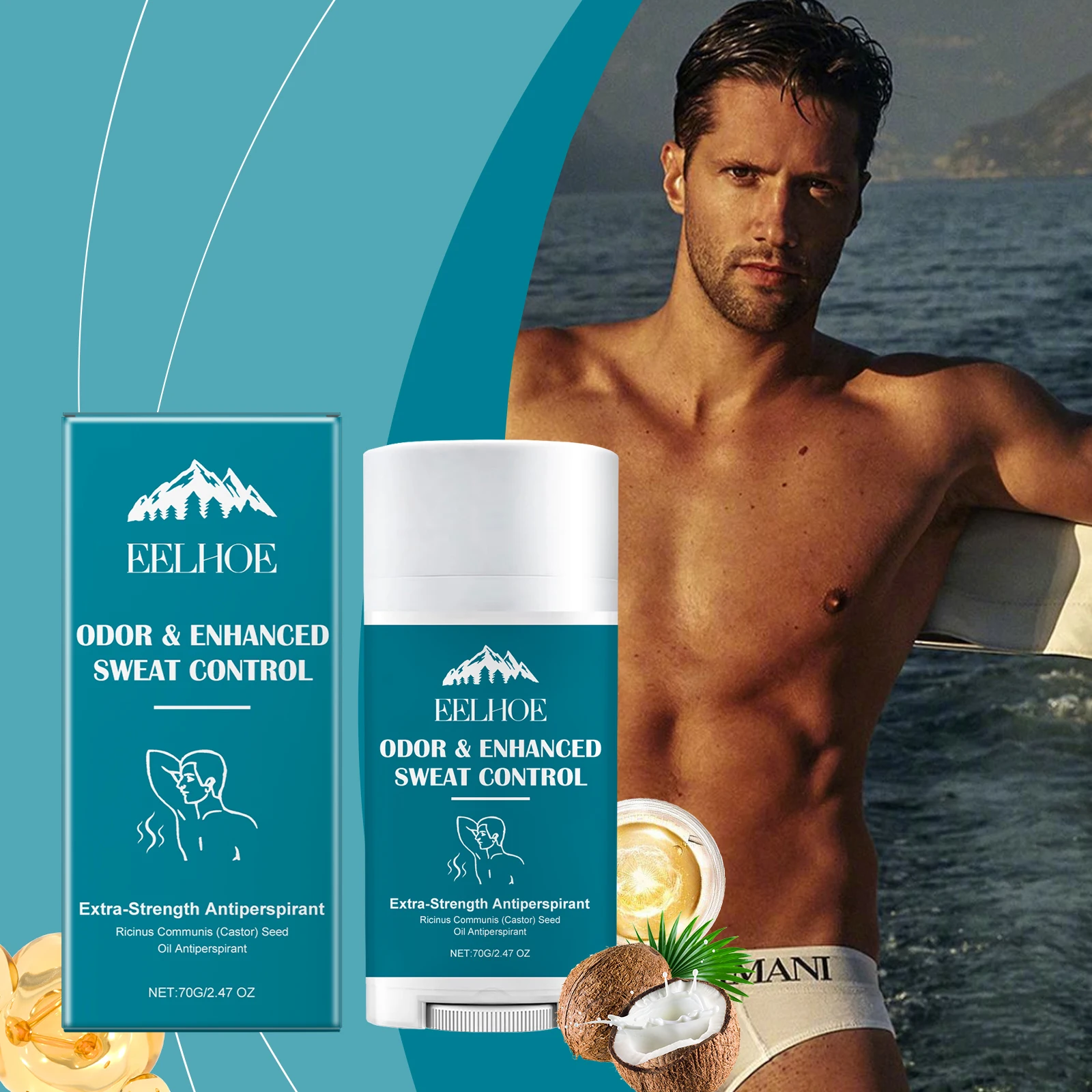 Eelhoe 70g Men's Fragrance Balm Stick Clean Dry Skin Armpit Remove Odor Lasting Refresh Fragrance Anti Sweat Charm Solid Perfume
Eelhoe 70g Men's Fragrance Balm Stick Clean Dry Skin Armpit Remove Odor Lasting Refresh Fragrance Anti Sweat Charm Solid Perfume