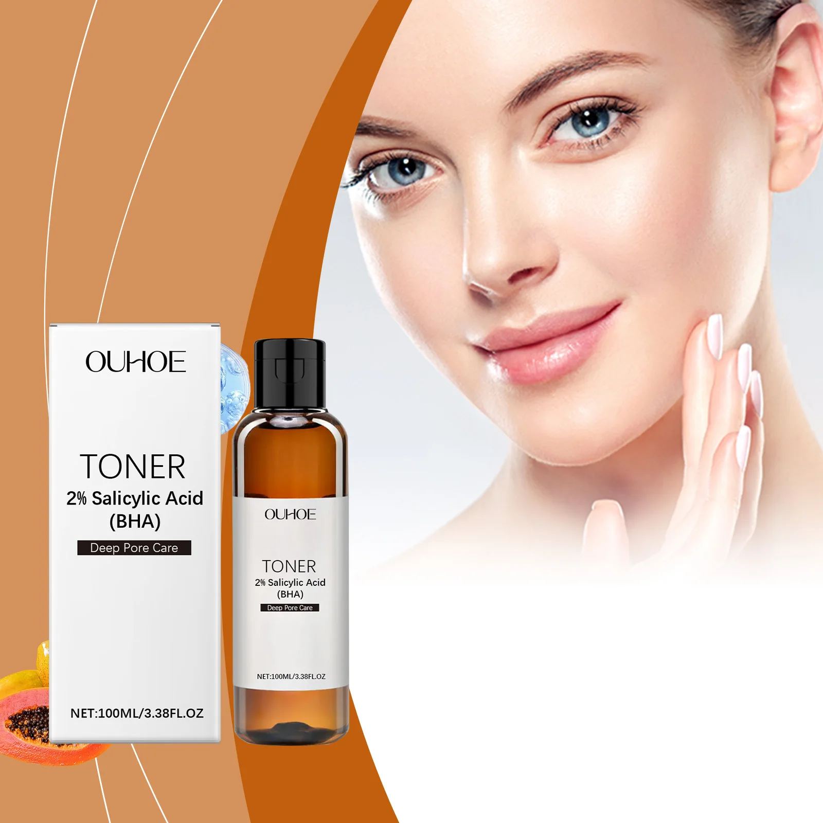 Ouhoe 100ml Repair Acne Facial Toner Shrink Pores Oil Control Remove Pimple Moisturizing Skin Acne Healing Pores Care Toner
Ouhoe 100ml Repair Acne Facial Toner Shrink Pores Oil Control Remove Pimple Moisturizing Skin Acne Healing Pores Care Toner