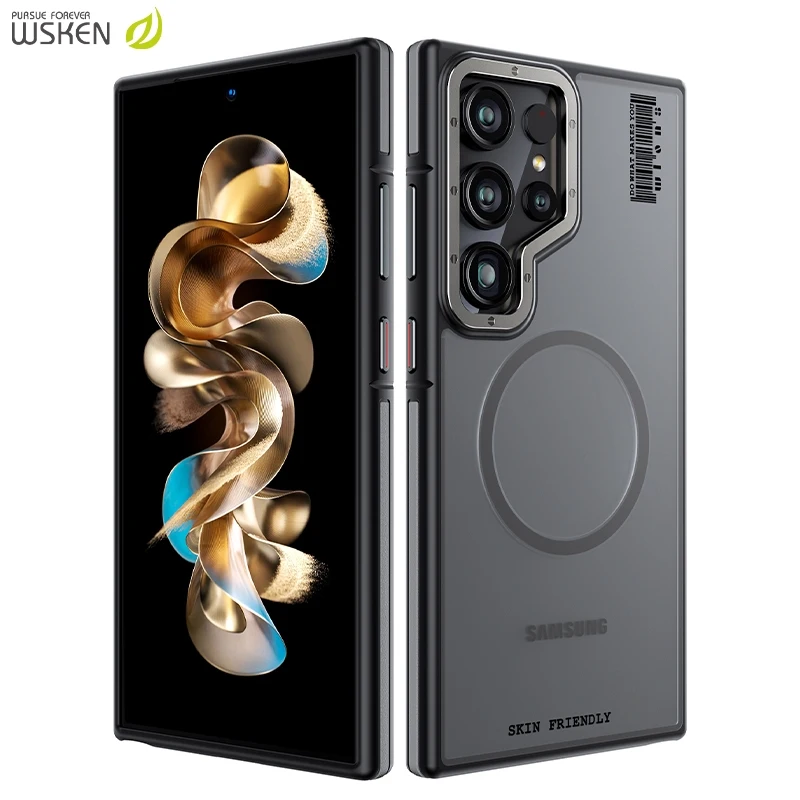 Магнитный чехол для Samsung Galaxy S24 Ultra Противоударный тонкий S24 Ультраматовый полупрозрачный чехол для телефона
Магнитный чехол для Samsung Galaxy S24 Ultra Противоударный тонкий S24 Ультраматовый полупрозрачный чехол для телефона