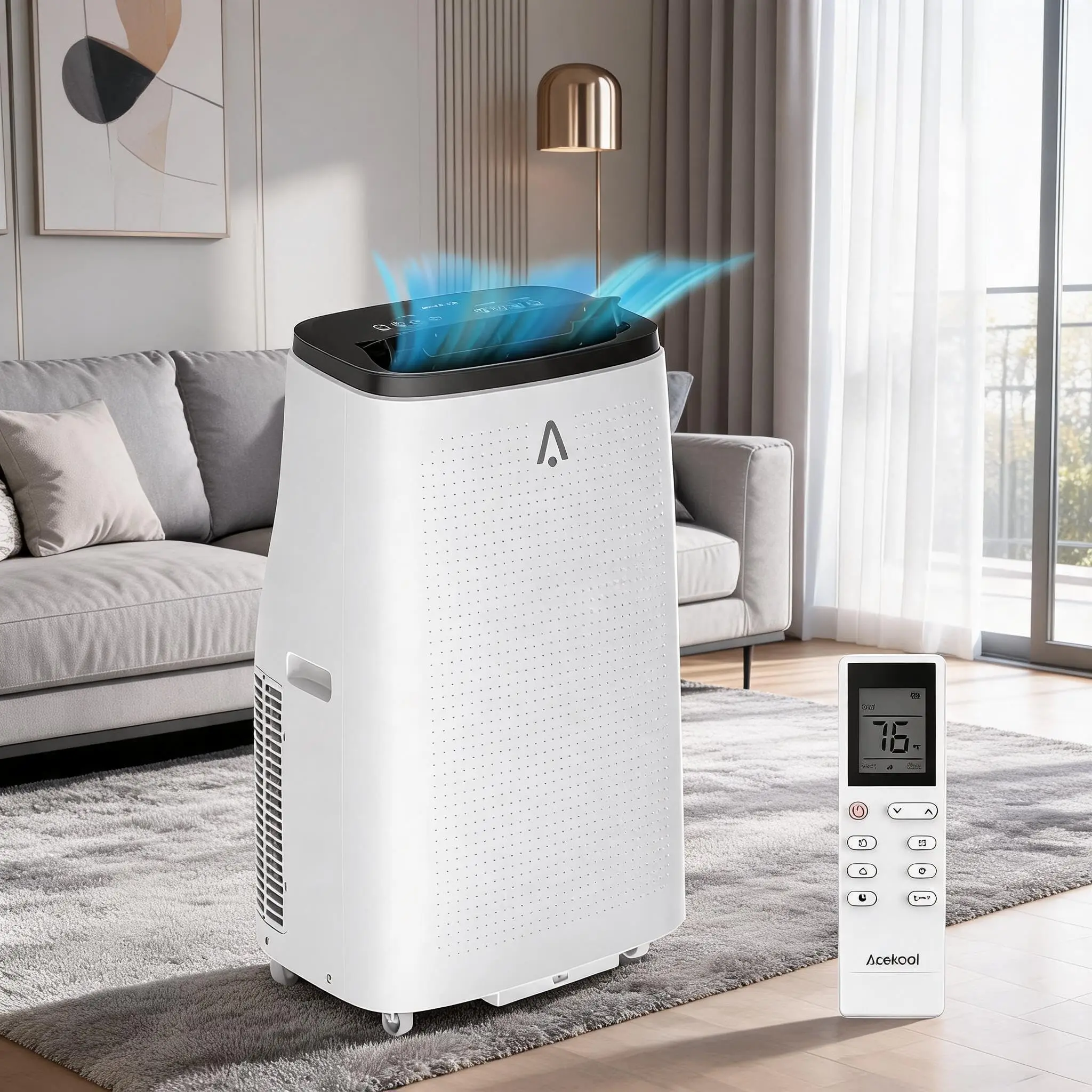 15000 BTU Dark Top Cover 3-in-1 Portable Air Conditioner, Cooling, Dehumidifier & Fan AC Unit, Quiet ≤54dB with Remote, 24H Timer, Window Kit & Air Purification
15000 BTU Dark Top Cover 3-in-1 Portable Air Conditioner, Cooling, Dehumidifier & Fan AC Unit, Quiet ≤54dB with Remote, 24H Timer, Window Kit & Air Purification
