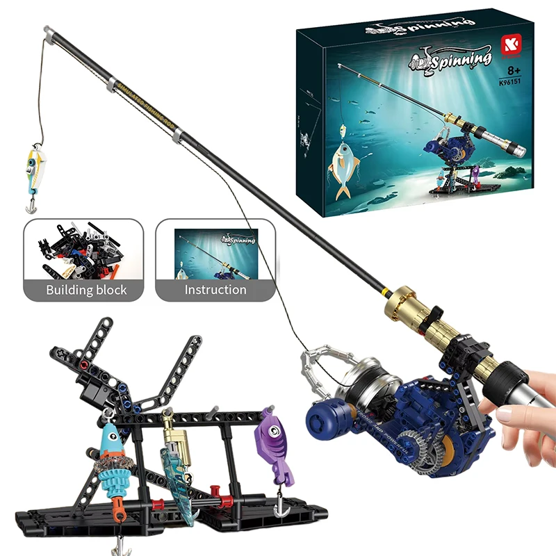 MOC 479PCS Creative Spinning Wheel Fishing Rod Simulation Building Block Model DIY Assembly Children's Puzzle Toy Gift
MOC 479PCS Creative Spinning Wheel Fishing Rod Simulation Building Block Model DIY Assembly Children's Puzzle Toy Gift