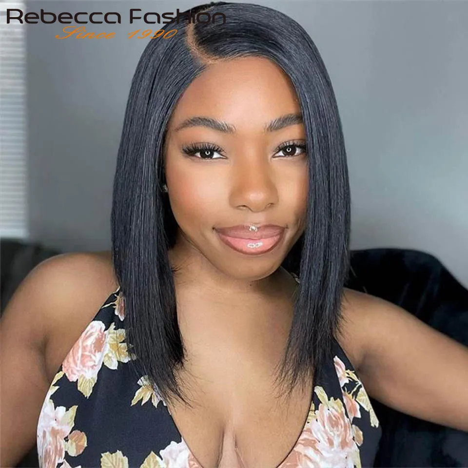 13X6X1 Side Part Bob Lace Wigs 14" Glueless Straight Lace Front Human Hair Wigs Transparent Braizlian Straight Part Lace Wigs
13X6X1 Side Part Bob Lace Wigs 14" Glueless Straight Lace Front Human Hair Wigs Transparent Braizlian Straight Part Lace Wigs