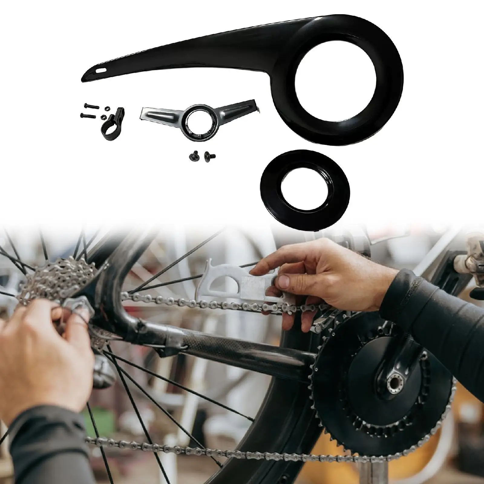 Bike Chain Guard Cover Shell Easy to Install Repair Wheel Crankset Protector commuting leisure bicycle chain cover case shell
Bike Chain Guard Cover Shell Easy to Install Repair Wheel Crankset Protector commuting leisure bicycle chain cover case shell