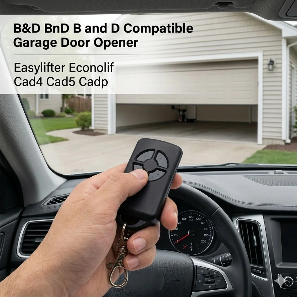 1/2/3/5pcs B&D BnD B and D Garage Door Opener Handheld Transmitter Compatible Easylifter Econolif Cad4 Cad5 Cadp
1/2/3/5pcs B&D BnD B and D Garage Door Opener Handheld Transmitter Compatible Easylifter Econolif Cad4 Cad5 Cadp
