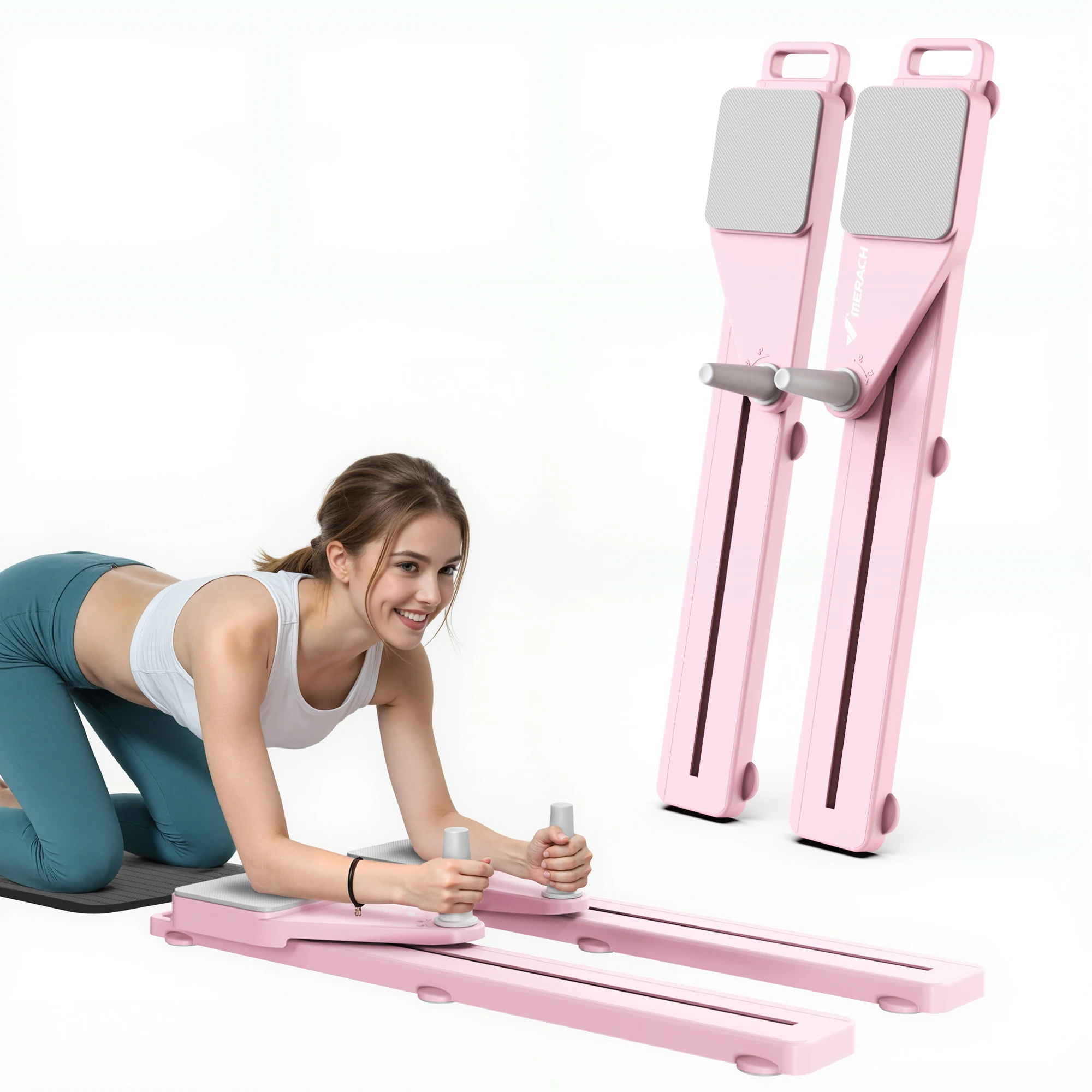 MERACH Pilates Board Multifunctional Abdominal Plate Detachable Ab Trainer with Anti-Slip Design Portable Pilates Reformer
MERACH Pilates Board Multifunctional Abdominal Plate Detachable Ab Trainer with Anti-Slip Design Portable Pilates Reformer