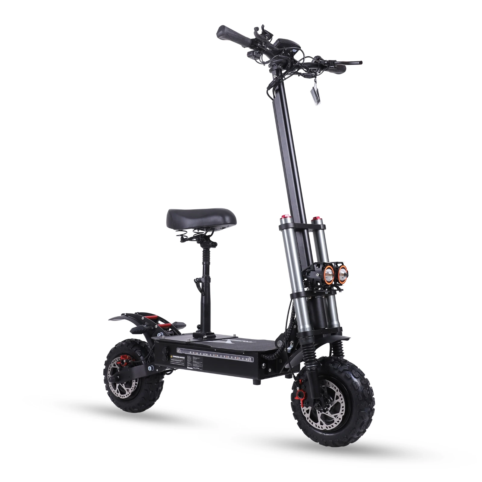 Foldable Electric Scooter, 3000W Dual Motors, Dual Suspension, 11-Inch Off-Road Tires, Suitable for Asphalt and Cement Pavements
Foldable Electric Scooter, 3000W Dual Motors, Dual Suspension, 11-Inch Off-Road Tires, Suitable for Asphalt and Cement Pavements