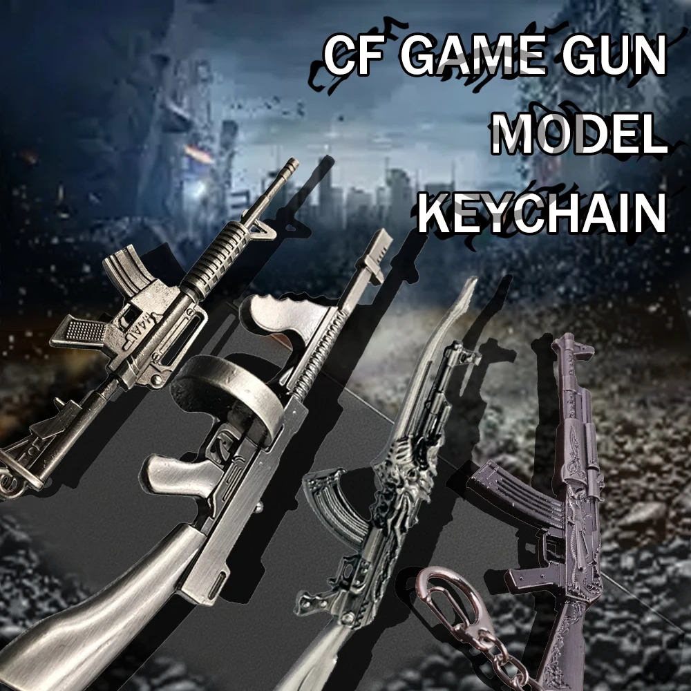 CF Game Gun Model Keychain Exquisite Simulation Mini Gun Keychain Metal Key Ring Pendant Jewelry Male Gift Car Bag Pendant
CF Game Gun Model Keychain Exquisite Simulation Mini Gun Keychain Metal Key Ring Pendant Jewelry Male Gift Car Bag Pendant