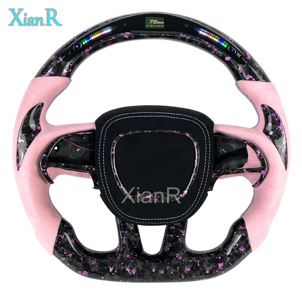 LED Steering Wheel for Dodge Challenger Charger Hellcat LED SRT Custom Pink Powder Forged Carbon Fiber Steering Wheel
LED Steering Wheel for Dodge Challenger Charger Hellcat LED SRT Custom Pink Powder Forged Carbon Fiber Steering Wheel