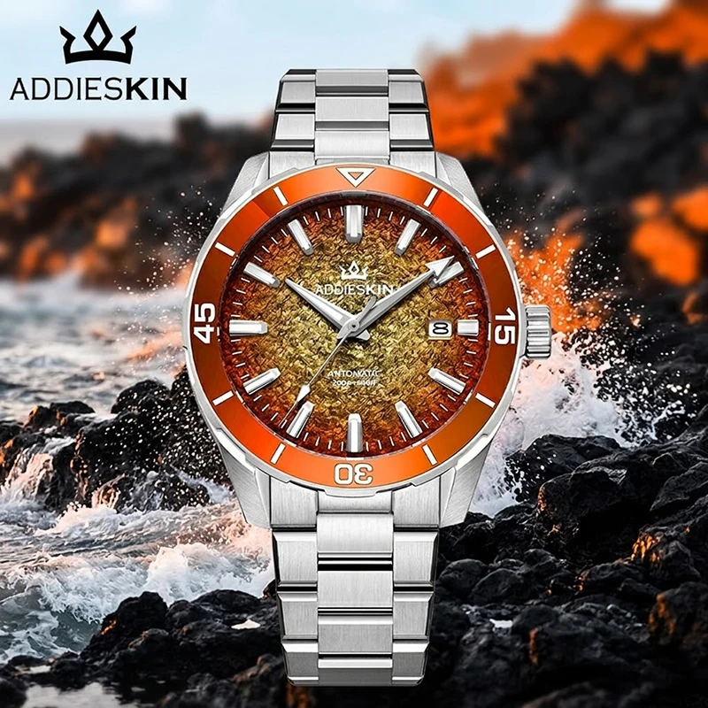 ADDIESKIN K005 Men's Automatic Dive Watch Ceramic Bezel 200m Waterproof 3D Textured Dial Miyota 9015 BGW9 Luminous Outdoor Sport
ADDIESKIN K005 Men's Automatic Dive Watch Ceramic Bezel 200m Waterproof 3D Textured Dial Miyota 9015 BGW9 Luminous Outdoor Sport