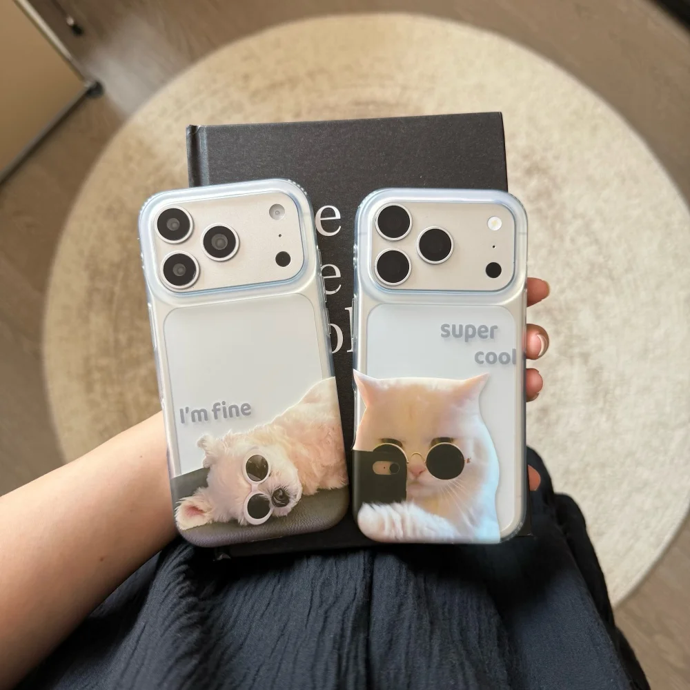 Couples Cool Sunglasses Cat & Dog Print Phone Case for iPhone 17Pro Max 16 Max 16 15Pro Fun Protective Shockproof Case for Girls
Couples Cool Sunglasses Cat & Dog Print Phone Case for iPhone 17Pro Max 16 Max 16 15Pro Fun Protective Shockproof Case for Girls