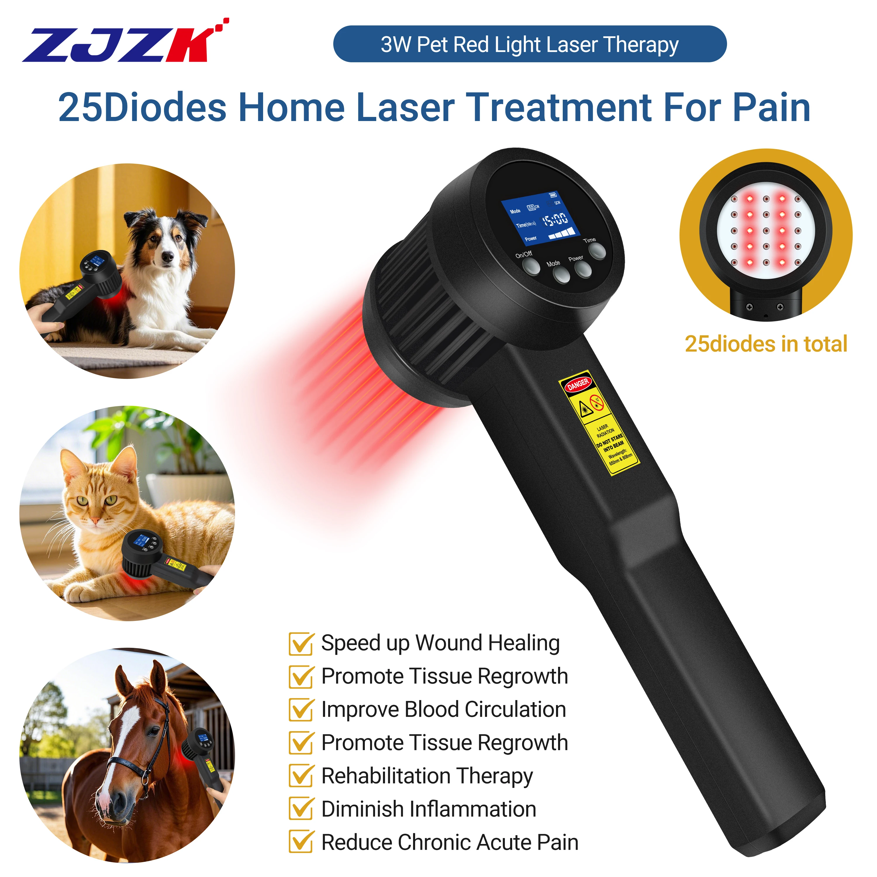 ZJZK Лазерное терапевтическое устройство для лечения ног для лечения Acl Tear Concussion Laser 650nmx10diodes + 808nmx15diodes от боли в запястьях
ZJZK Лазерное терапевтическое устройство для лечения ног для лечения Acl Tear Concussion Laser 650nmx10diodes + 808nmx15diodes от боли в запястьях