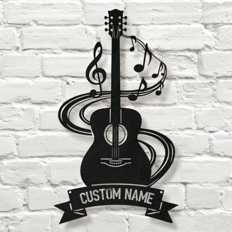 Custom Guitar Metal Wall Art Logo with Name, Suitable for Indoor/Outdoor/Music Studio Decoration, Gift for Easter/Party/Birthday
Custom Guitar Metal Wall Art Logo with Name, Suitable for Indoor/Outdoor/Music Studio Decoration, Gift for Easter/Party/Birthday