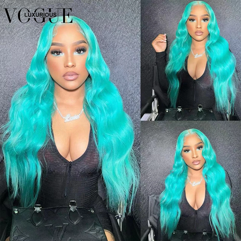 Mint Green Colored13x4 Lace Frontal Loose Body Wave Wig Brazilian Virgin Human Hair Wigs for Women Preplucked Hairline
Mint Green Colored13x4 Lace Frontal Loose Body Wave Wig Brazilian Virgin Human Hair Wigs for Women Preplucked Hairline