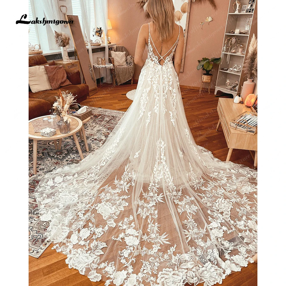 Lakshmigown Full Lace Spaghetti Straps Wedding Dress V Neck 2023 Bridal Gowns vestido elegante feminino para casament
Lakshmigown Full Lace Spaghetti Straps Wedding Dress V Neck 2023 Bridal Gowns vestido elegante feminino para casament