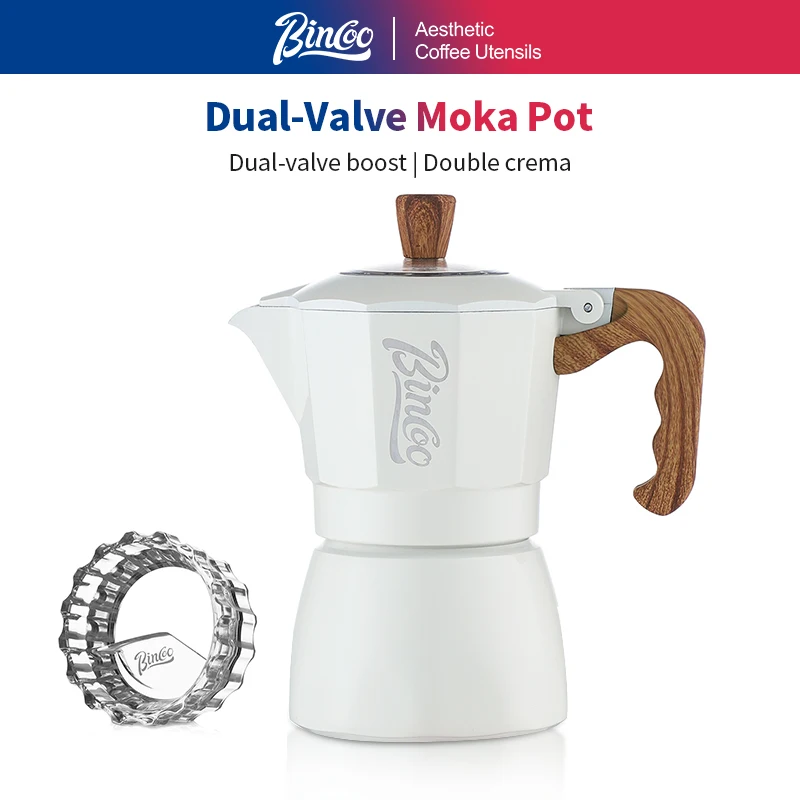 Bincoo Dual Valve Moka Pot Espresso Mocha Pot Hand Brewed Kit Coffee Machine Italian Home Kitchen Utensils Barista Accessories
Bincoo Dual Valve Moka Pot Espresso Mocha Pot Hand Brewed Kit Coffee Machine Italian Home Kitchen Utensils Barista Accessories