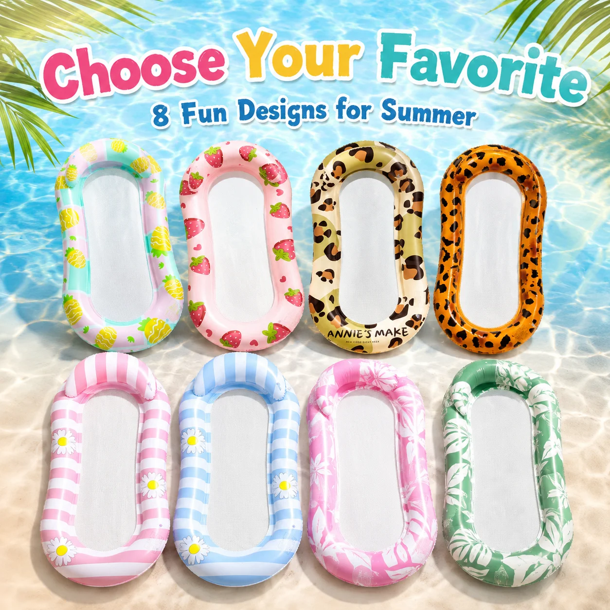 Inflatable Pool Float Lounger with Mesh, Adult Swimming Hammock, Built-in Headrest, Filled with Sparkle Confetti, Teens Girls
Inflatable Pool Float Lounger with Mesh, Adult Swimming Hammock, Built-in Headrest, Filled with Sparkle Confetti, Teens Girls