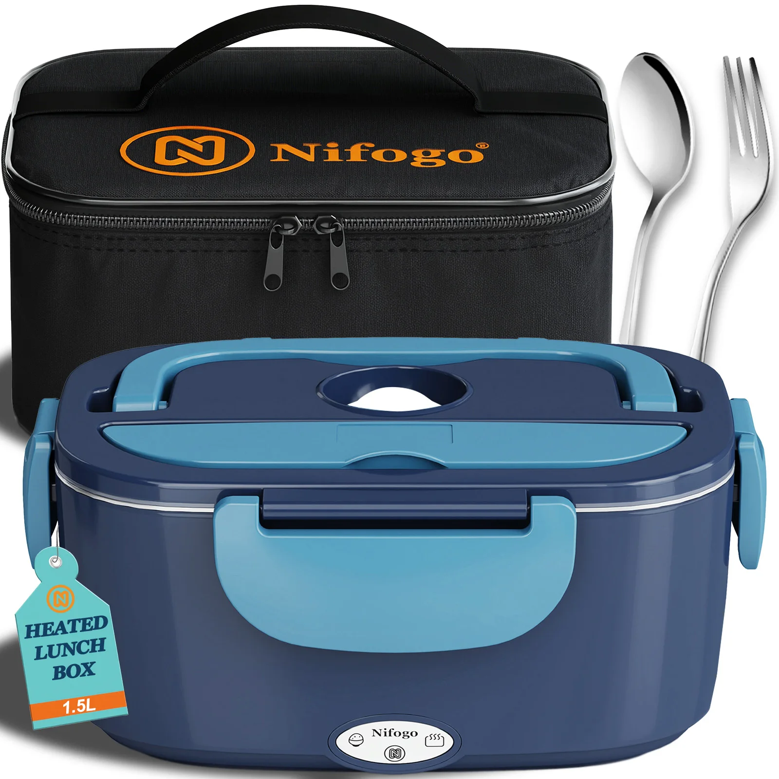 1.5L Stainless Steel Food Warmer Container, Electric Lunch Box Food Heater, Portable Heating Bento Box (Blue/Green)
1.5L Stainless Steel Food Warmer Container, Electric Lunch Box Food Heater, Portable Heating Bento Box (Blue/Green)