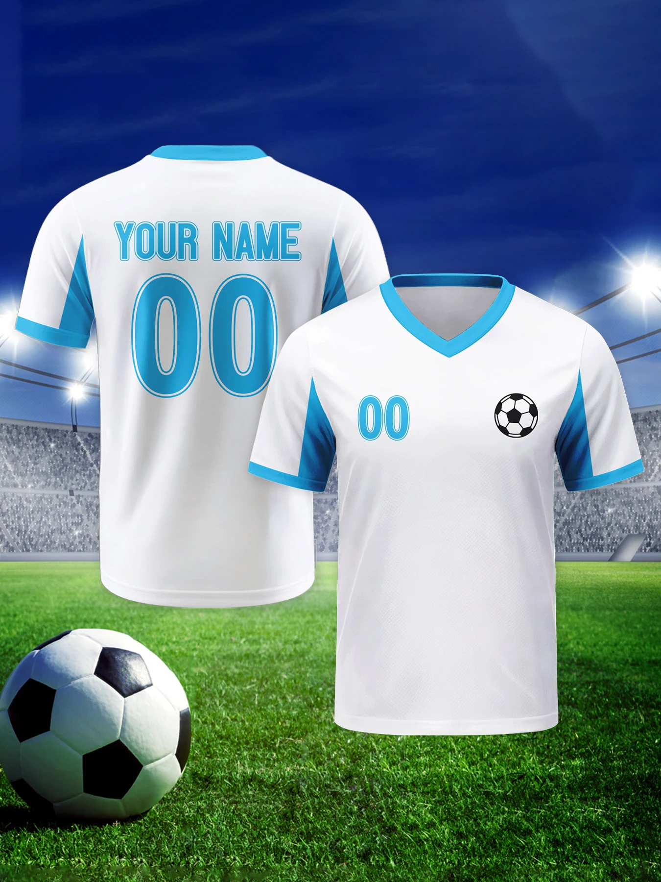 Custom Football Jersey with Name Number Logo Personalize White Blue Football Team Shirt Women Men Youth Soccer Shirt Fan Gifts
Custom Football Jersey with Name Number Logo Personalize White Blue Football Team Shirt Women Men Youth Soccer Shirt Fan Gifts