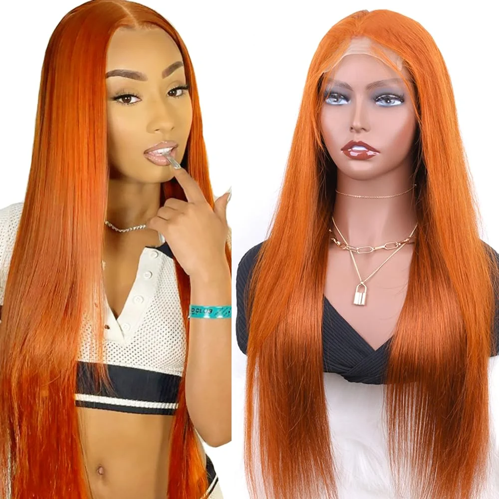 Ginger Human Hair Wig Colored 13x6 Hd Lace Frontal Wigs Straight 30 inch Lace Front Wig 13x4 Brazilion Remy Hair Wigs For Women
Ginger Human Hair Wig Colored 13x6 Hd Lace Frontal Wigs Straight 30 inch Lace Front Wig 13x4 Brazilion Remy Hair Wigs For Women