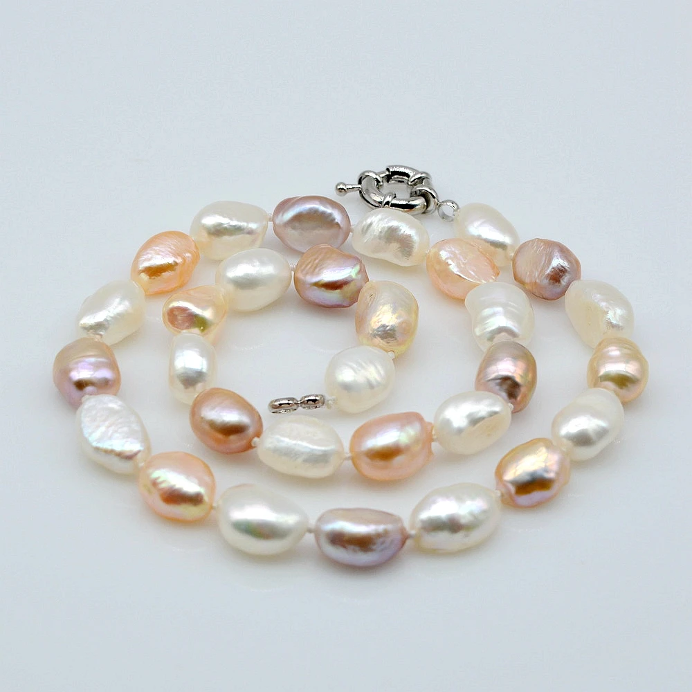 Natural Pearl Necklace Color Irregular Baroque Pearl Fashion Necklace White Pink Purple Pearl Wedding Jewelry Necklace Women
Natural Pearl Necklace Color Irregular Baroque Pearl Fashion Necklace White Pink Purple Pearl Wedding Jewelry Necklace Women