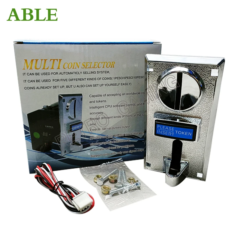 BL-916 multi-value coin acceptor 1 coin 1 signal or 1 coin multiple signals suitable for vending water machine
BL-916 multi-value coin acceptor 1 coin 1 signal or 1 coin multiple signals suitable for vending water machine
