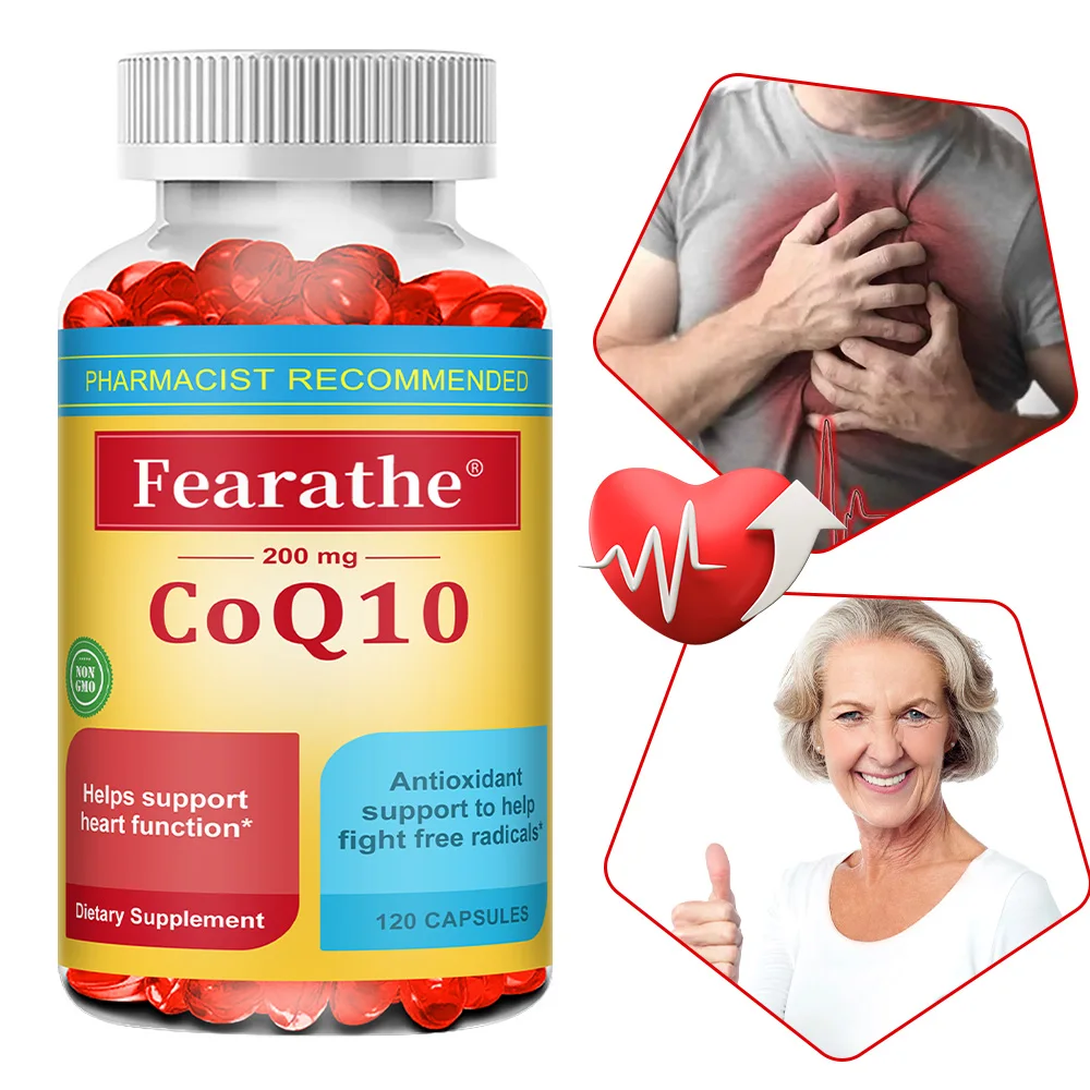 Coenzyme Q10 200mg Capsules, Supports Heart Cardiovascular Health, Cellular Energy, Immune & Circulatory Wellness, Non-GMO
Coenzyme Q10 200mg Capsules, Supports Heart Cardiovascular Health, Cellular Energy, Immune & Circulatory Wellness, Non-GMO