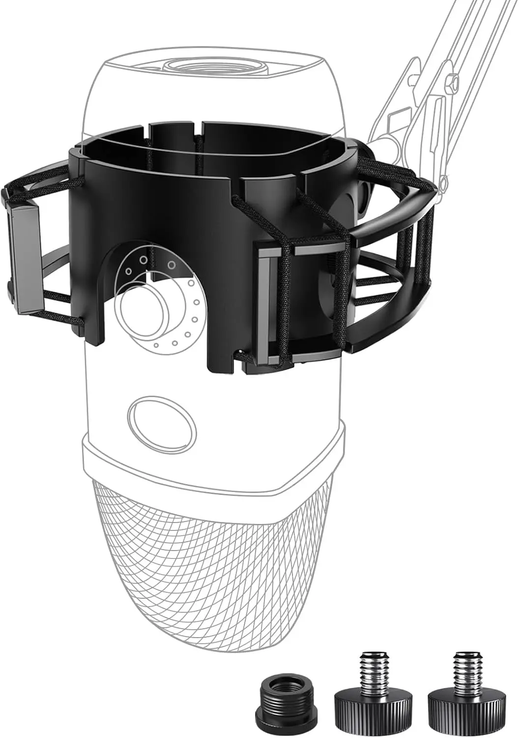 Etour Custom Built для Blue Yeti X Shock Mount 2200, обновленная антивибрационная подвеска, эластичный держатель для амортизатора, зажим для микрофонов, подставка
Etour Custom Built для Blue Yeti X Shock Mount 2200, обновленная антивибрационная подвеска, эластичный держатель для амортизатора, зажим для микрофонов, подставка