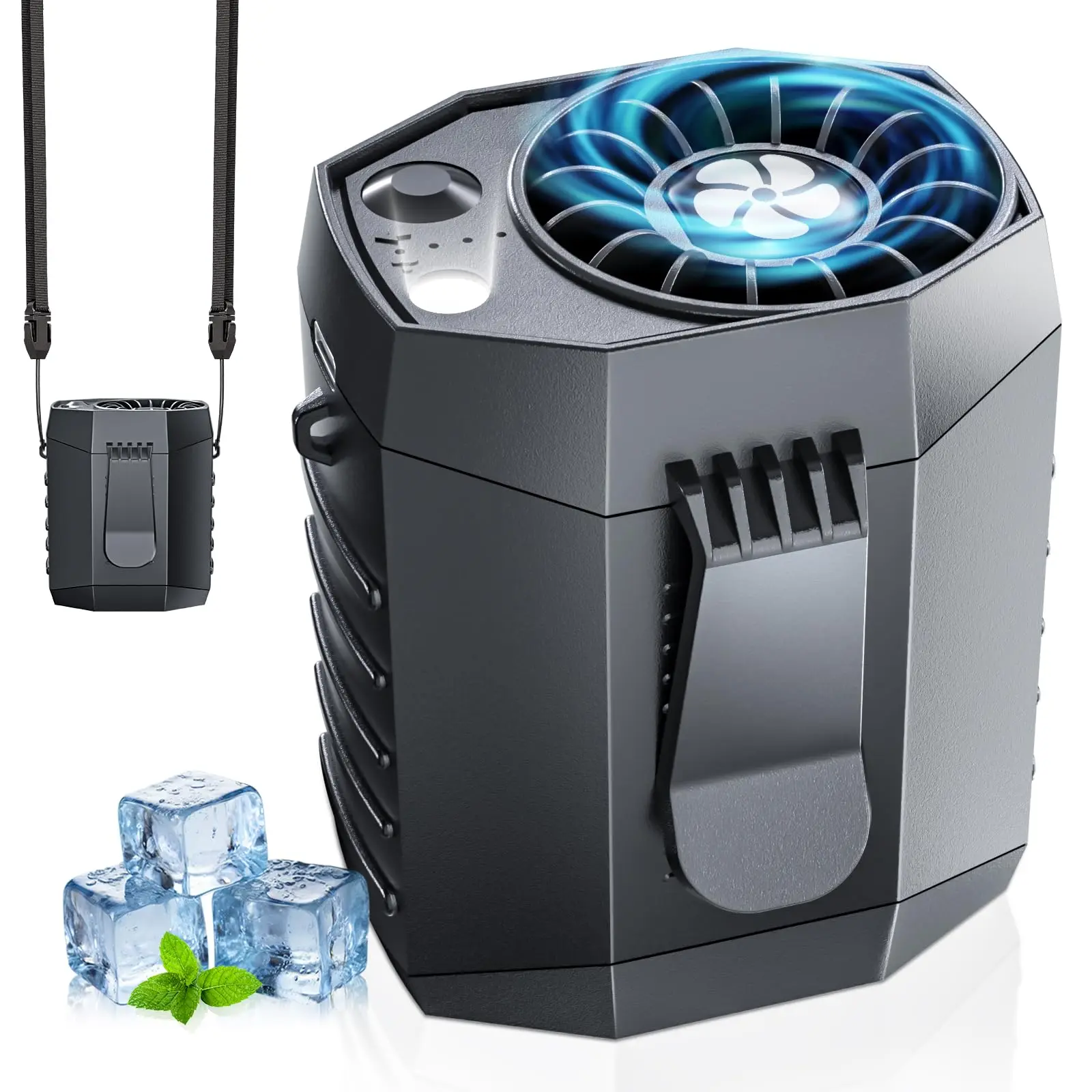 Mini Rechargeable Waist Fan, 9200RPM 25H Runtime, 25dB Silent Belt Clip Fan with LED for Work & Outdoors
Mini Rechargeable Waist Fan, 9200RPM 25H Runtime, 25dB Silent Belt Clip Fan with LED for Work & Outdoors