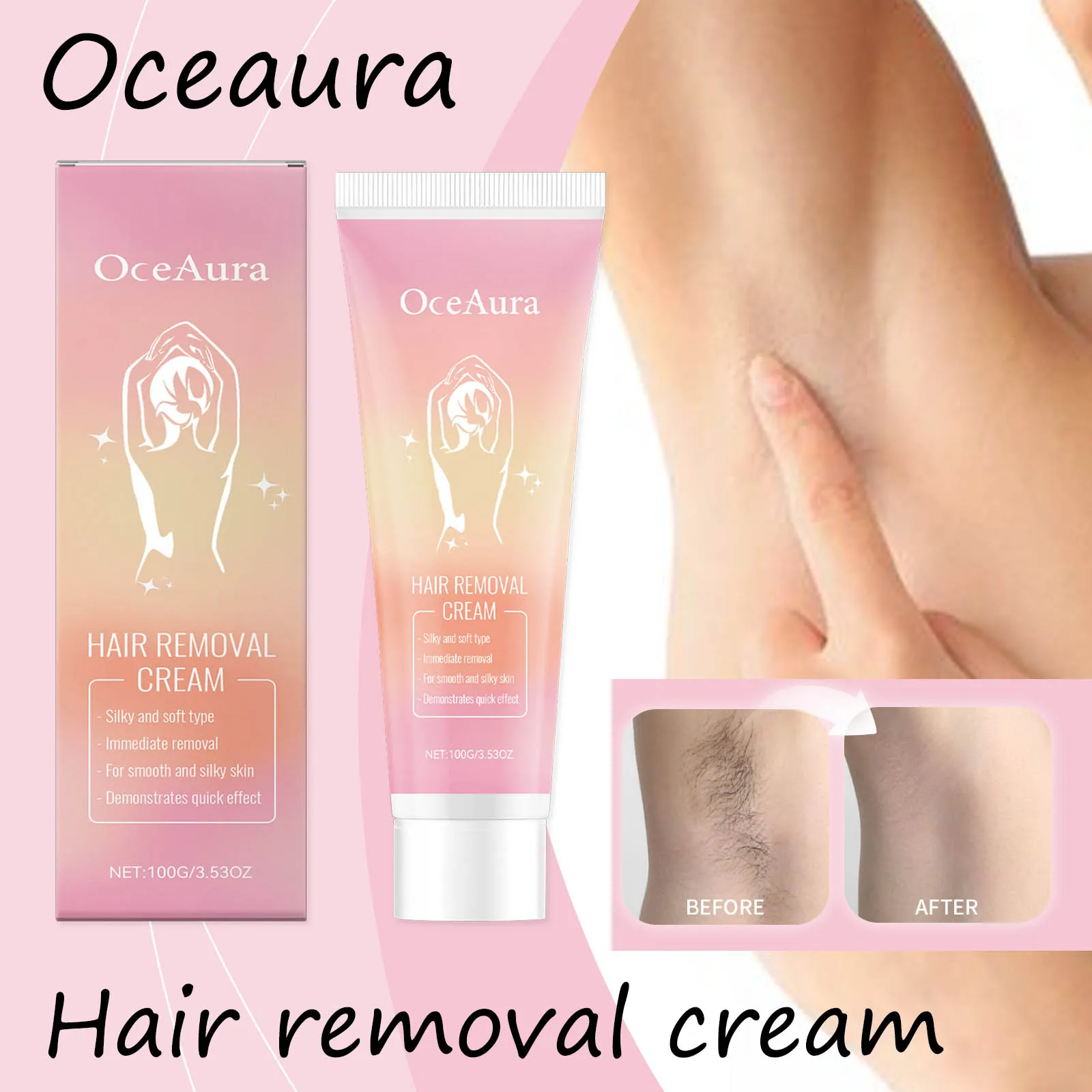 Oceaura Hair Removal Cream Non-irritating Invisible Pores Enhance Smoothness No Tight Moisturizing Soothing Hair Removal Cream
Oceaura Hair Removal Cream Non-irritating Invisible Pores Enhance Smoothness No Tight Moisturizing Soothing Hair Removal Cream