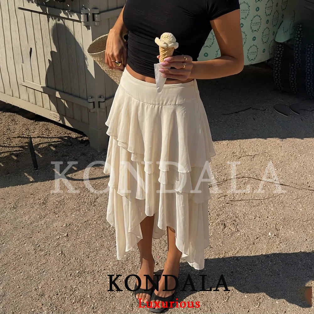 Юбка KONDALA Holiday Chic с оборками, длинная, женская, со средней талией, на молнии, асимметричная, модная, весна-лето 2026, для отпуска и пляжа
Юбка KONDALA Holiday Chic с оборками, длинная, женская, со средней талией, на молнии, асимметричная, модная, весна-лето 2026, для отпуска и пляжа