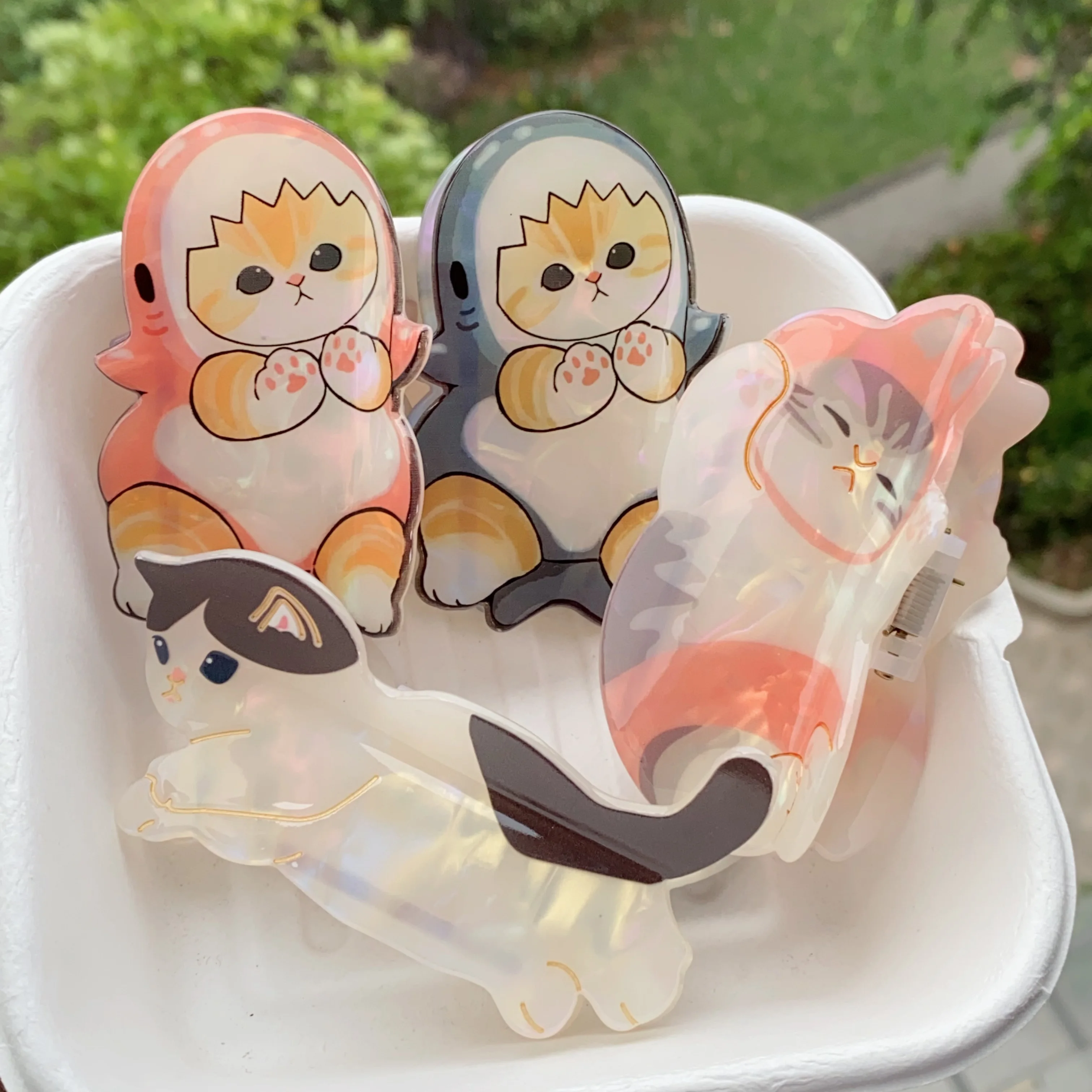 Novelty Cat Hair Clips, Eco-friendly Acetate Cat in Costume Hair Accessories
Novelty Cat Hair Clips, Eco-friendly Acetate Cat in Costume Hair Accessories