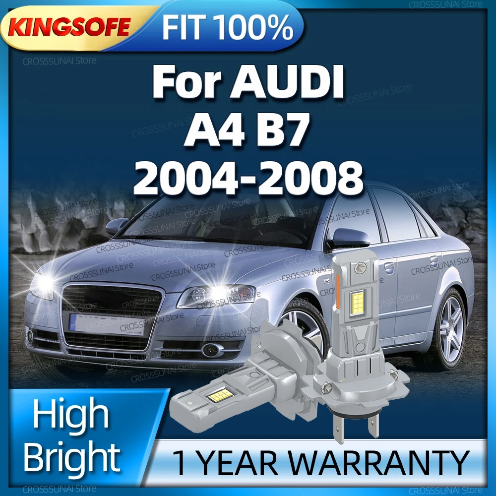 2/4 шт., мощные светодиодные фары 180 Вт, автомобильная лампа для AUDI A4 B7 2004 2005 2006 2007 2008 Plug and Play 6000K
2/4 шт., мощные светодиодные фары 180 Вт, автомобильная лампа для AUDI A4 B7 2004 2005 2006 2007 2008 Plug and Play 6000K