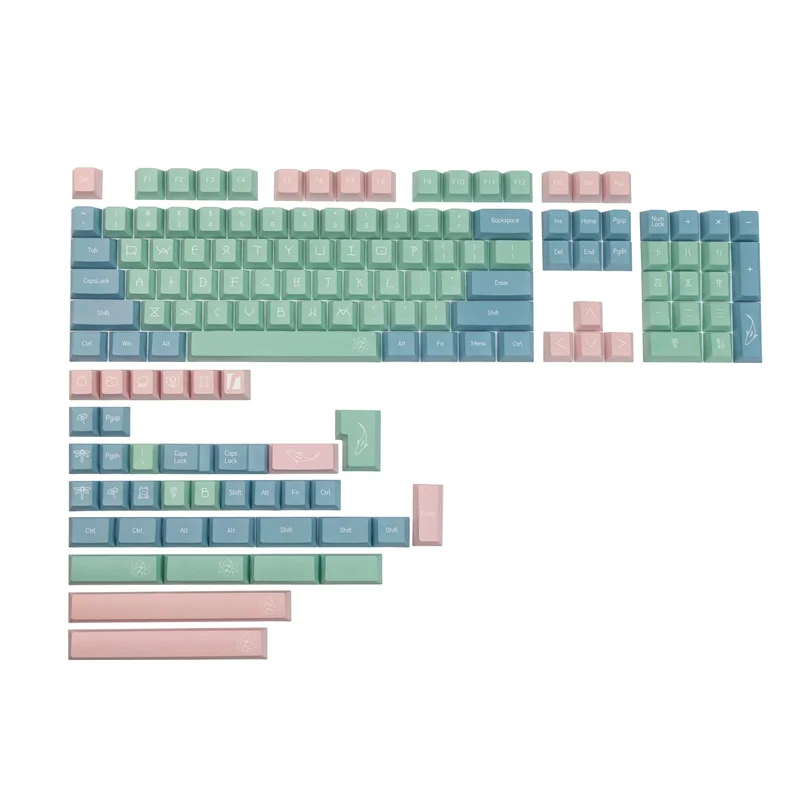 PBT Dye Sublimation KCA Profile Lotus Keycap 140 Keys For GH60/GK61/GK64 Mechanical Keyboard
PBT Dye Sublimation KCA Profile Lotus Keycap 140 Keys For GH60/GK61/GK64 Mechanical Keyboard
