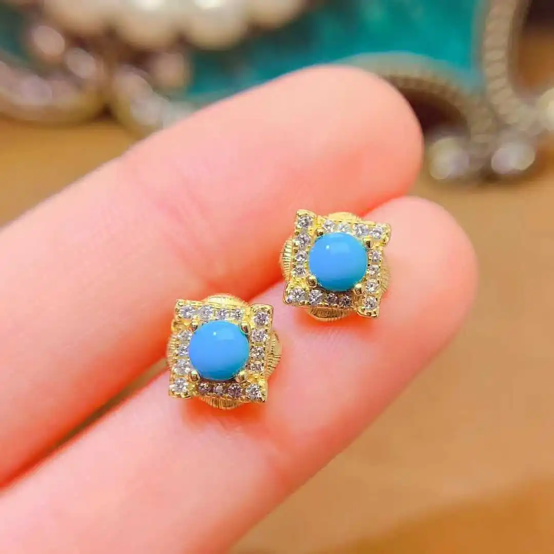 KJJEAXCMY Boutique Jewelry 925 Pure Silver Natural 4x4mm Turquoise Earstuds for Women as a Gift for Girlfriend
KJJEAXCMY Boutique Jewelry 925 Pure Silver Natural 4x4mm Turquoise Earstuds for Women as a Gift for Girlfriend