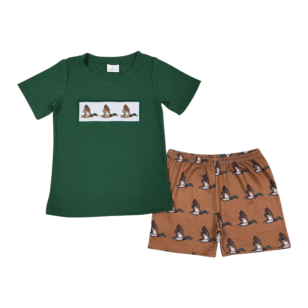 BSSO0735 Baby Boys Summer Boys Outfits Baby Boys Ducks Green Shirt Shorts Clothes Sets
BSSO0735 Baby Boys Summer Boys Outfits Baby Boys Ducks Green Shirt Shorts Clothes Sets