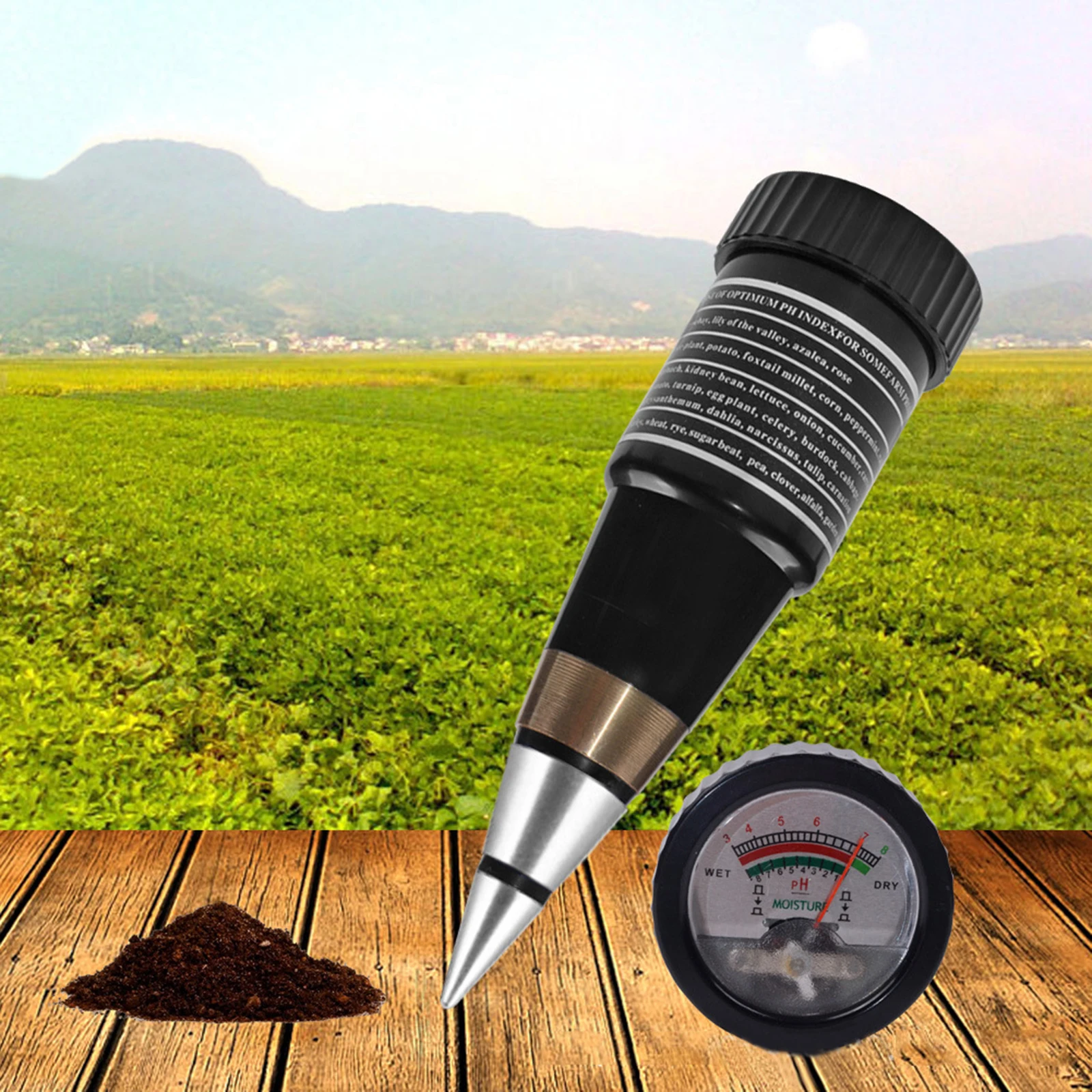 Waterproof Soil Moisture Light PH Meter Water Tester Plant Analyzer Tool Kit Temperature Humidity Sensor Tester PH Meter
Waterproof Soil Moisture Light PH Meter Water Tester Plant Analyzer Tool Kit Temperature Humidity Sensor Tester PH Meter
