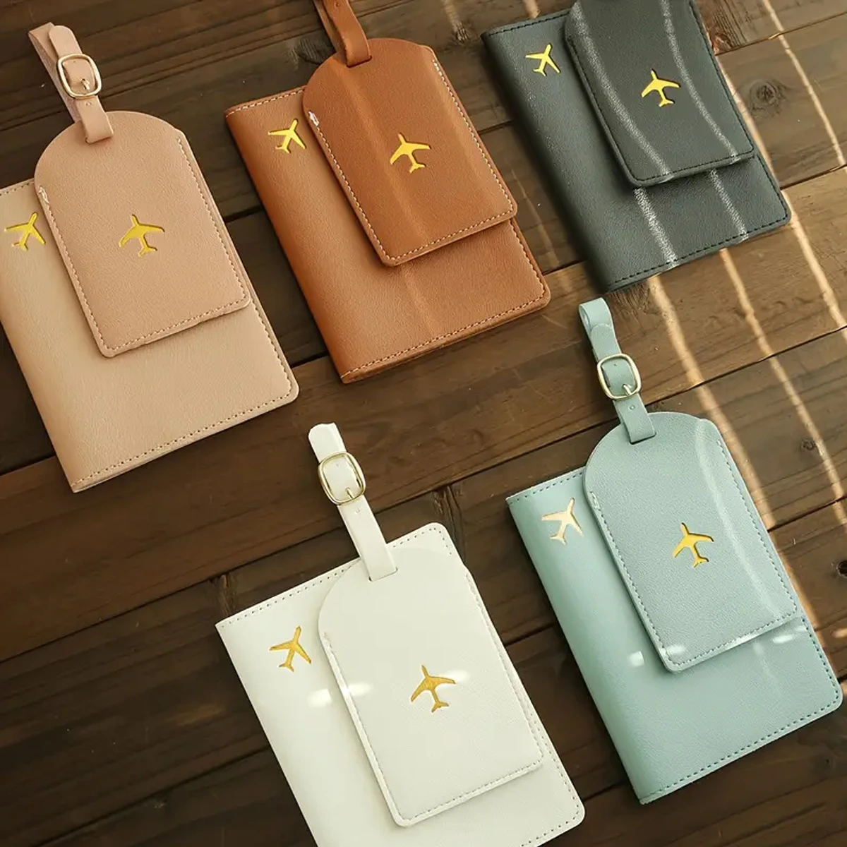 2Pcs Custom Name Airplane Passport Holder & Luggage Tag, Travel Wallet for ID Credit Cards & Essential Travel Accessories
2Pcs Custom Name Airplane Passport Holder & Luggage Tag, Travel Wallet for ID Credit Cards & Essential Travel Accessories