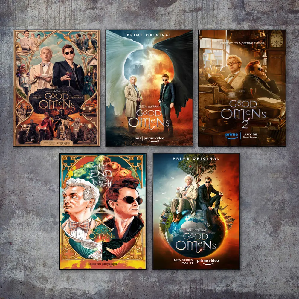 Classic TV Series Good Omens Wall Poster Canvas Painting HD Printed Wall Art Pictures Home Bar Cafe Interior Home Decor Gift
Classic TV Series Good Omens Wall Poster Canvas Painting HD Printed Wall Art Pictures Home Bar Cafe Interior Home Decor Gift