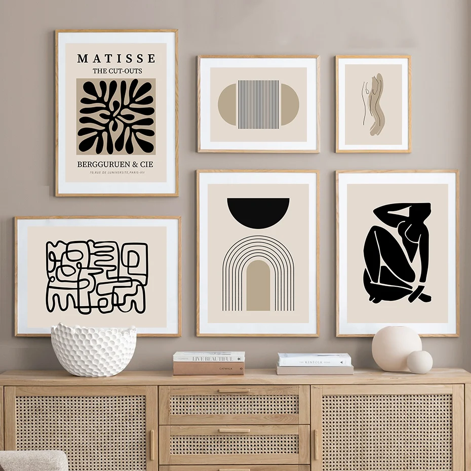 Abstract Geometric Line Matisse Black Beige Wall Art Posters Minimalist Canvas Painting Print Living Room Interior Home Decor
Abstract Geometric Line Matisse Black Beige Wall Art Posters Minimalist Canvas Painting Print Living Room Interior Home Decor
