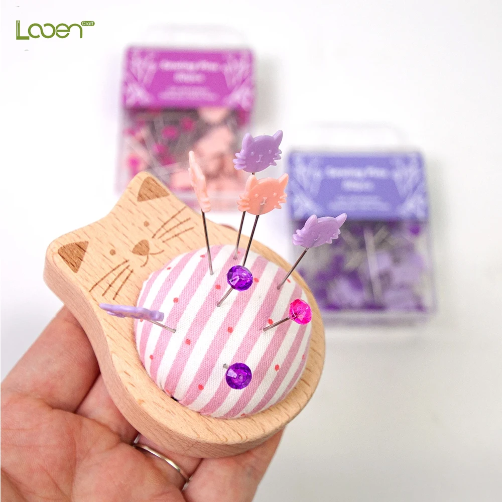 New Striped Cat Pin Cushion with Positioning Pins – 20pcs/80pcs Set, Handmade Sewing and Quilting Fixing Pins for Clothing
New Striped Cat Pin Cushion with Positioning Pins – 20pcs/80pcs Set, Handmade Sewing and Quilting Fixing Pins for Clothing