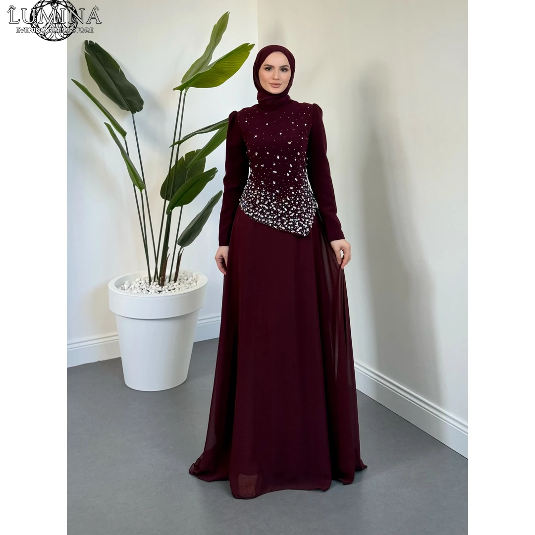 Lumina A Word Ladies Dresses for Special Occasions Custom Made Luxurious Women's Evening Dresses 2026 Luxury Round Neck Beading
Lumina A Word Ladies Dresses for Special Occasions Custom Made Luxurious Women's Evening Dresses 2026 Luxury Round Neck Beading