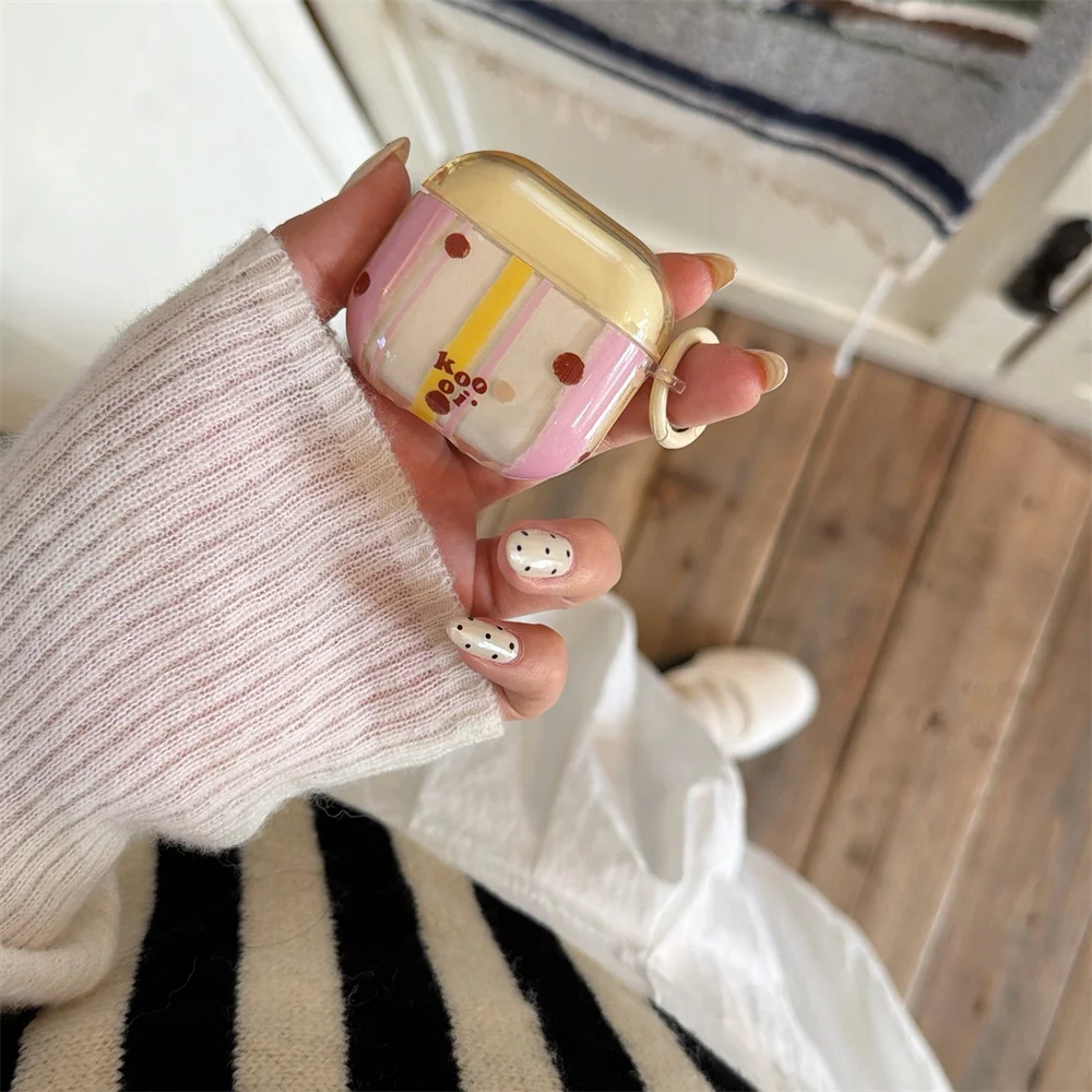 INS Cute and Stylish Transparent Color Yellow Striped TPU Earphone Cover, Suitable for Apple AirPods 4/3/2 Pro 2/3 Bluetooth
INS Cute and Stylish Transparent Color Yellow Striped TPU Earphone Cover, Suitable for Apple AirPods 4/3/2 Pro 2/3 Bluetooth