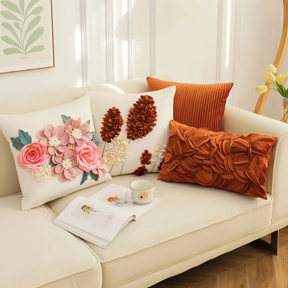 Handmade 3D Flower Embroidered Cushion Cover 45x45cm, Decorative Pillowcase for Sofa, Living Room, and Bedroom, Elegant Floral
Handmade 3D Flower Embroidered Cushion Cover 45x45cm, Decorative Pillowcase for Sofa, Living Room, and Bedroom, Elegant Floral
