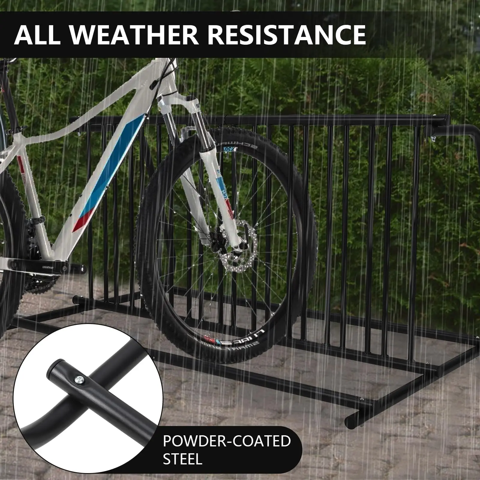 10 Bike Rack Double Sided Floor Stand, Heavy Duty Commercial Grid Bike Storage Rack, Powder Coated Steel Bicycle Parking Rack for Garage, School, Shop, Event, Outdoor & Indoor Use
10 Bike Rack Double Sided Floor Stand, Heavy Duty Commercial Grid Bike Storage Rack, Powder Coated Steel Bicycle Parking Rack for Garage, School, Shop, Event, Outdoor & Indoor Use