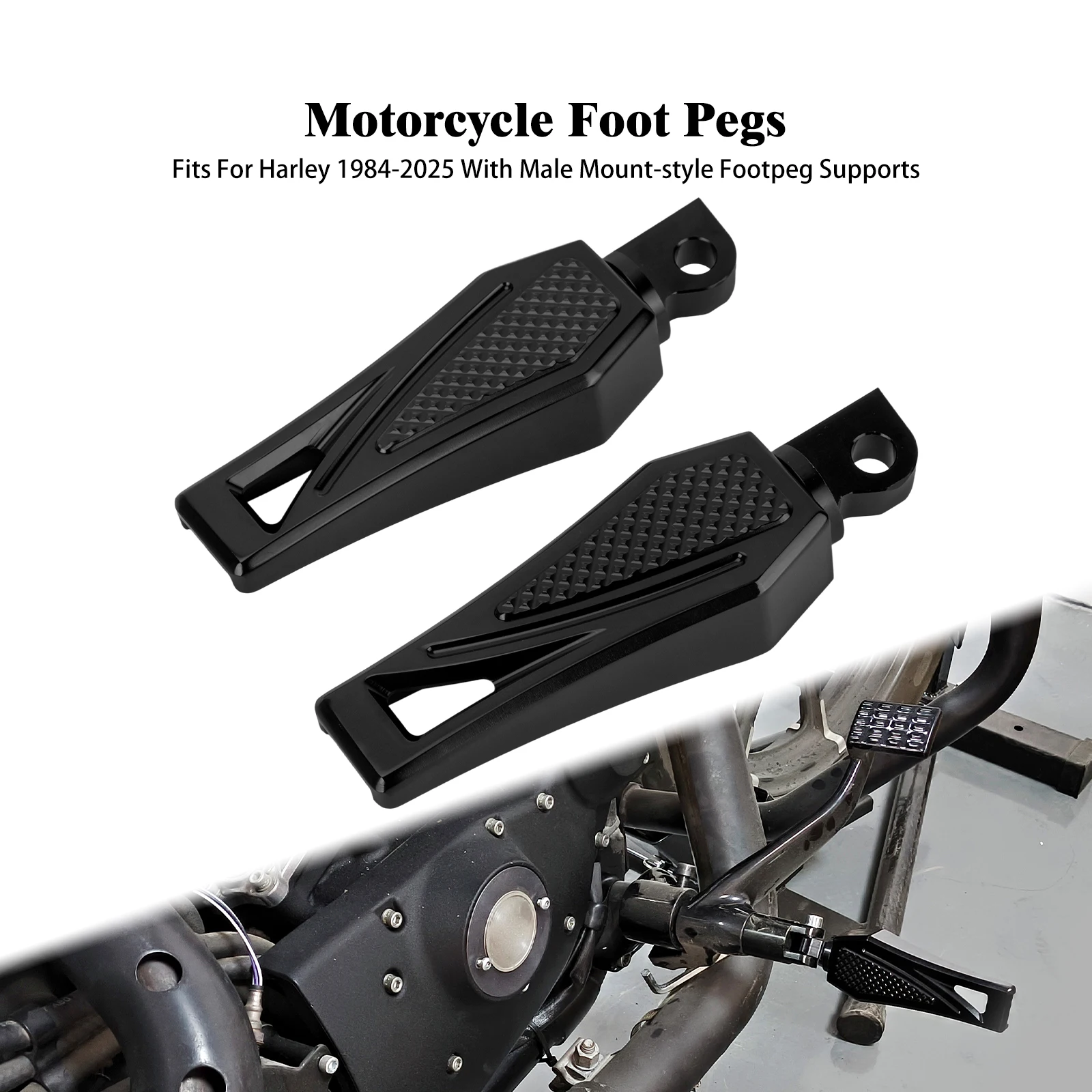 Motorcycle Black Passenger Footpeg Foot Peg Fit For Harley Dyna Touring Softail FLSTN 2006-2017 1984-2025 Male Mount
Motorcycle Black Passenger Footpeg Foot Peg Fit For Harley Dyna Touring Softail FLSTN 2006-2017 1984-2025 Male Mount