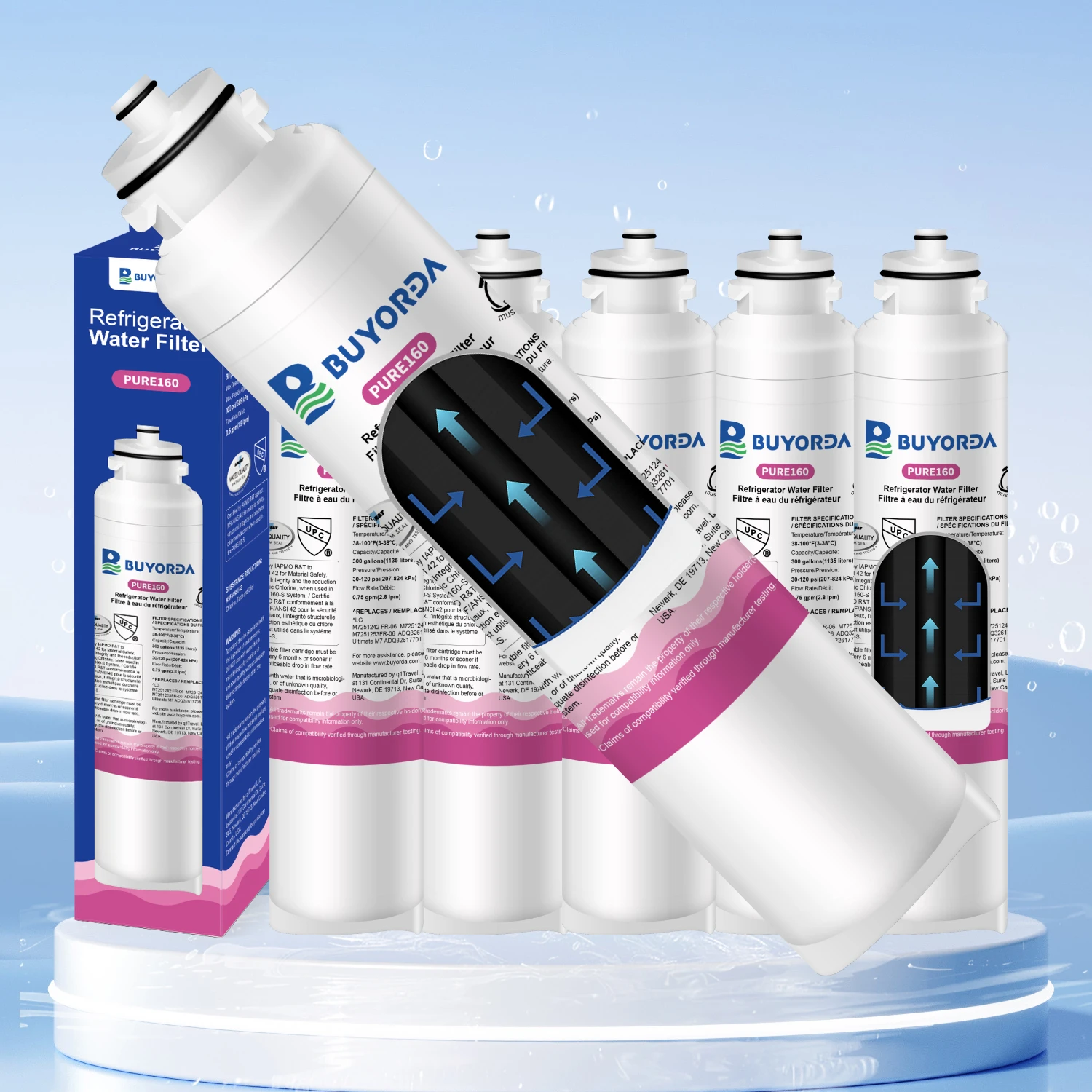 M7251242FR-06 Refrigerator Water Filter Replacement for LG Ultimate M7 Fits ADQ32617703 ADQ32617701 M7251253FR-06 Carbon 6 Pack
M7251242FR-06 Refrigerator Water Filter Replacement for LG Ultimate M7 Fits ADQ32617703 ADQ32617701 M7251253FR-06 Carbon 6 Pack