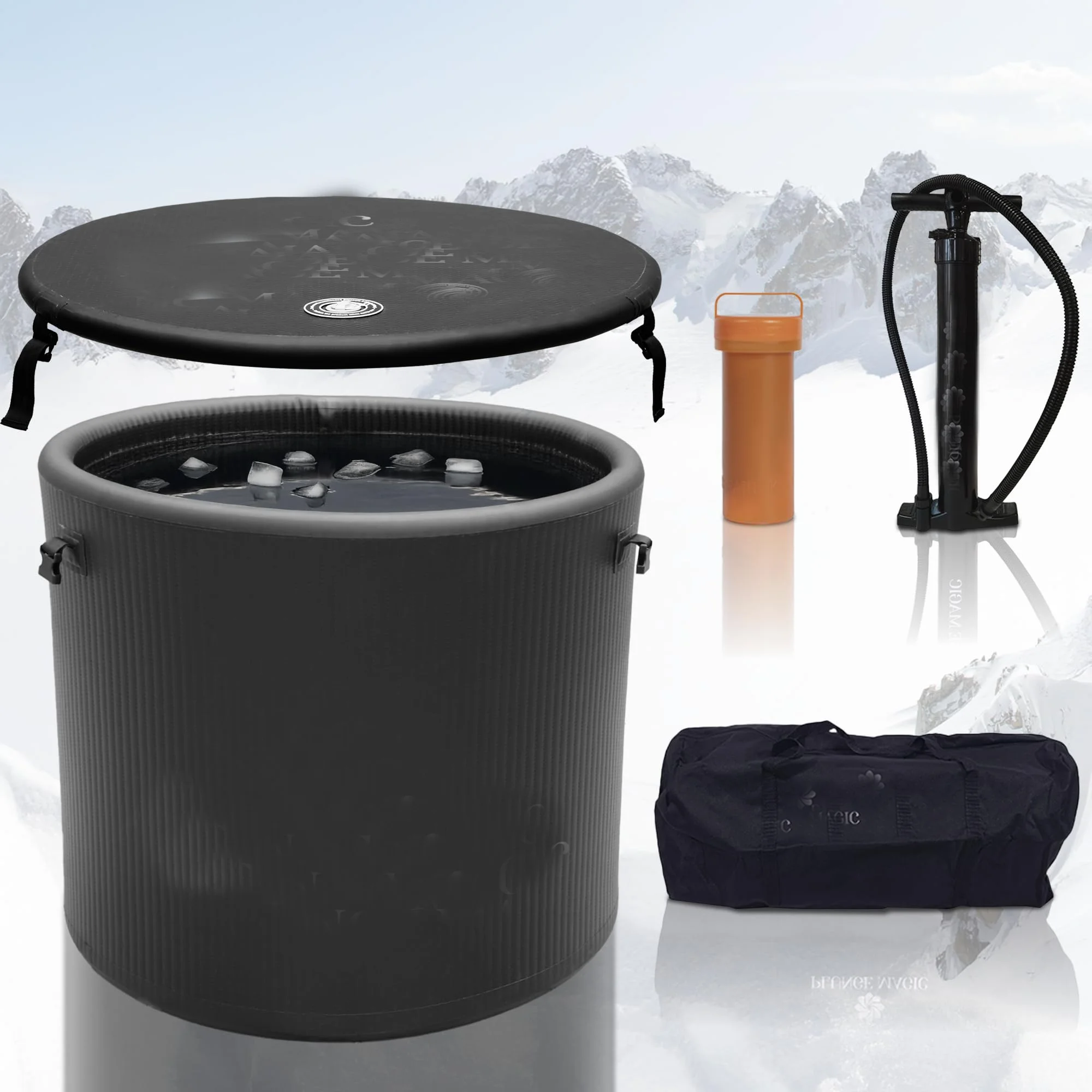 Stock 90CM/116Gallon Fully Insulated Cold Water Plunge Tub Water Ice Bath &Lid, Ice Baths at Home Portable Cold Plunge Tub
Stock 90CM/116Gallon Fully Insulated Cold Water Plunge Tub Water Ice Bath &Lid, Ice Baths at Home Portable Cold Plunge Tub