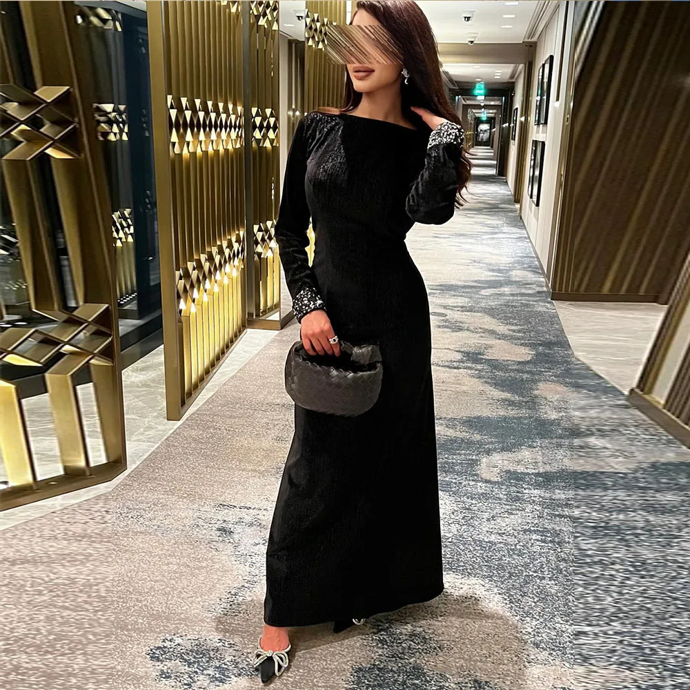Temperament Prom Gown for Women Elegant Full Sleeves A-line Ankle-Length Solid Color Simple Daily Dresses فساتين للحفلات الراقصة
Temperament Prom Gown for Women Elegant Full Sleeves A-line Ankle-Length Solid Color Simple Daily Dresses فساتين للحفلات الراقصة