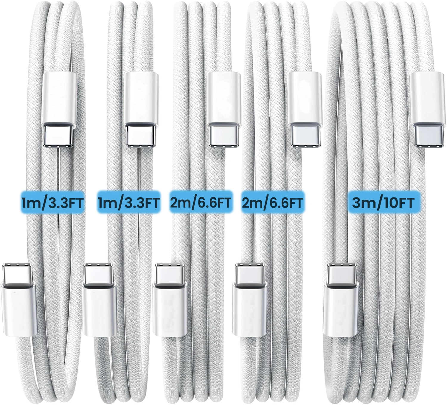 Комплект из 5 кабелей USBC — USBC для зарядного устройства iPhone 17,16,15 Pro Max, кабель C — C длиной 60 Вт (3 А) для быстрой зарядки
Комплект из 5 кабелей USBC — USBC для зарядного устройства iPhone 17,16,15 Pro Max, кабель C — C длиной 60 Вт (3 А) для быстрой зарядки